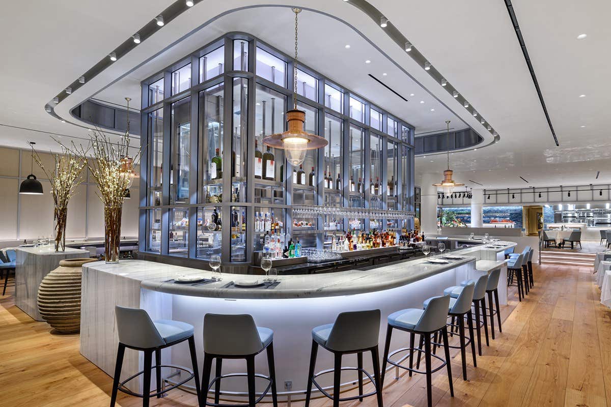bar seating area
